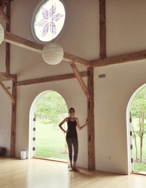 Before class at The Yoga Barn
