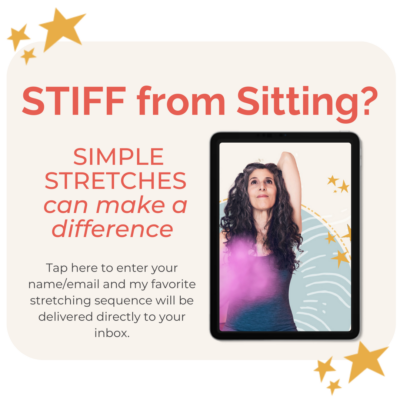 Stiff from sitting? Simple stretches can make a difference.